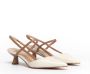 Roberto Festa Beige leren slingback sandalen White Dames - Thumbnail 2