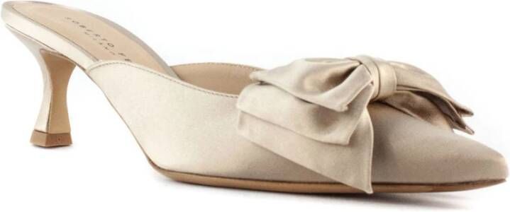 Roberto Festa Beige Satin Solis Sandalen Beige Dames