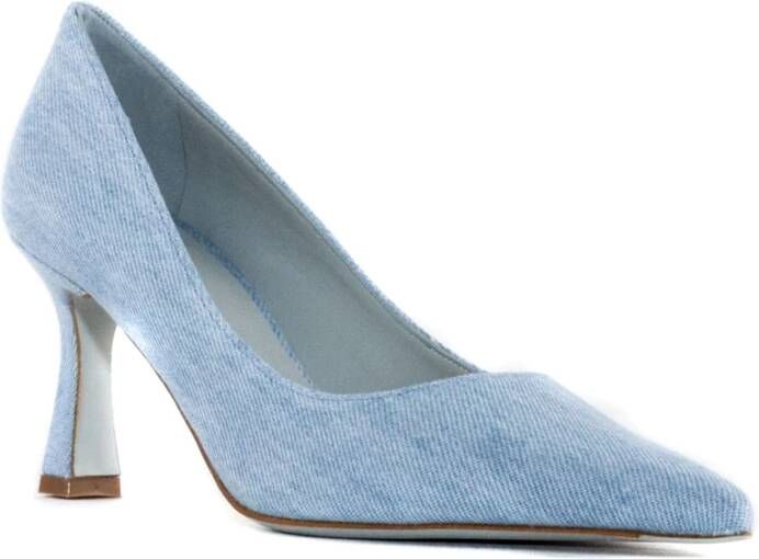 Roberto Festa Blauwe Denim Kate Pumps Puntige Hakken Blue Dames