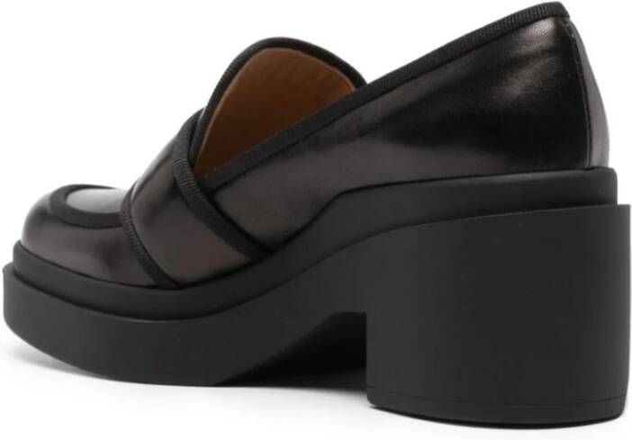 Roberto Festa Block Heel Loafers Black Dames