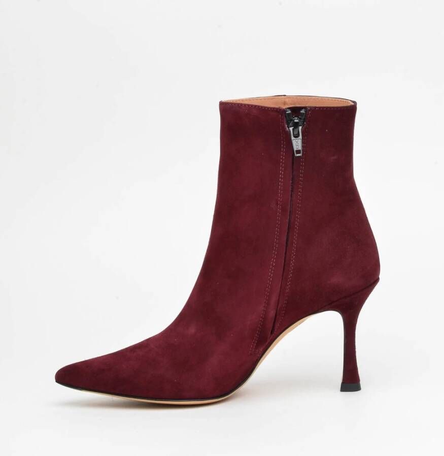 Roberto Festa Bordeaux Suede Enkellaarsje Red Dames