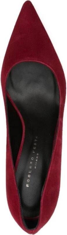 Roberto Festa Bordeaux Suede Kate Pumps Red Dames