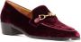 Roberto Festa Bordeaux Velvet Axel Loafer Goud-tone Red Dames - Thumbnail 2