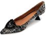 Roberto Festa Chicco di Riso Zwarte en Witte Pumps Black Dames - Thumbnail 2