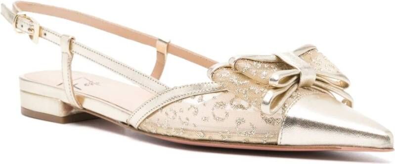 Roberto Festa Daisy Mesh Slingback Platte Schoenen Yellow Dames