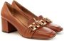 Roberto Festa Elegante Leren Loafer met Uniek Accessoire Brown Dames - Thumbnail 2