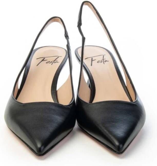 Roberto Festa Elegante Slingback Arabel Hakken Black Dames