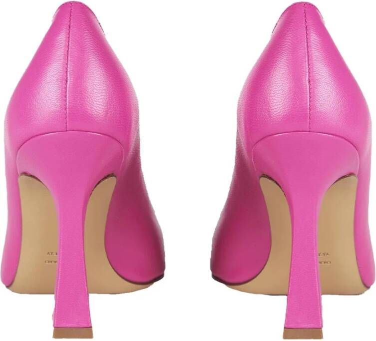 Roberto Festa Fuchsia Leren Stiletto Hakken Pink Dames