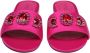 Roberto Festa Fuchsia Satijnen Slipper met Stenen Pink Dames - Thumbnail 2