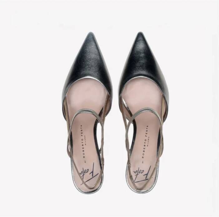 Roberto Festa Grijze platte schoenen met slingback Gray Dames