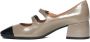 Roberto Festa Harriet leren pumps in taupe en zwart Beige Dames - Thumbnail 3