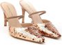 Roberto Festa Posik Slingback Sandaal Zijde en Pailletdetails Geel Dames - Thumbnail 2