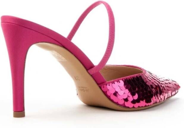 Roberto Festa Posik Slingback Sandaal Handgemaakt Italiaans Ontwerp Roze Dames