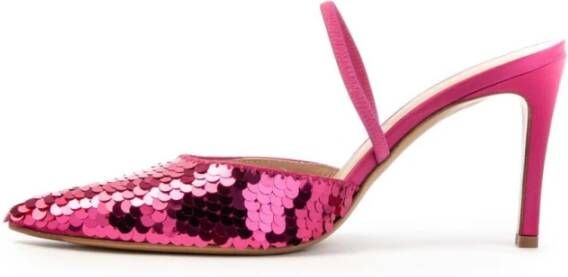 Roberto Festa Posik Slingback Sandaal Handgemaakt Italiaans Ontwerp Roze Dames