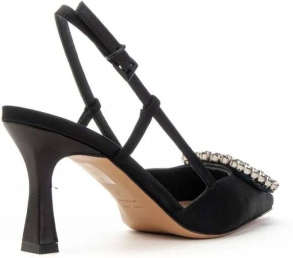 Roberto Festa Jewel Slingback Pumps Black Dames