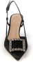 Roberto Festa Slingback pumps met juweeldetail Zwart Dames - Thumbnail 5