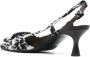 Roberto Festa Kristallen Gesp Slingback Hakken Black Dames - Thumbnail 3