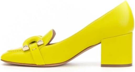 Roberto Festa Leren Gesp Sneakers Yellow Dames