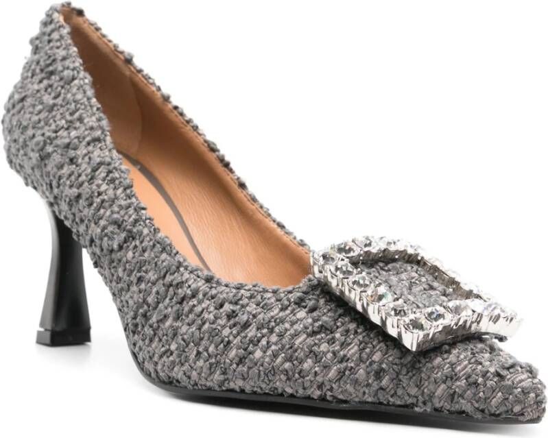 Roberto Festa Lilly Light Grey Tweed Pumps Gray Dames