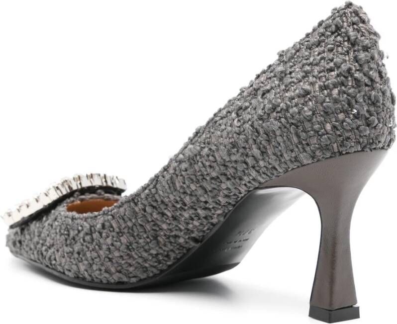 Roberto Festa Lilly Light Grey Tweed Pumps Gray Dames