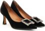 Roberto Festa Lilly Suède Pumps met Bijoux Accessoire Zwart Dames - Thumbnail 2