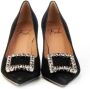 Roberto Festa Lilly Suède Pumps met Bijoux Accessoire Zwart Dames - Thumbnail 5