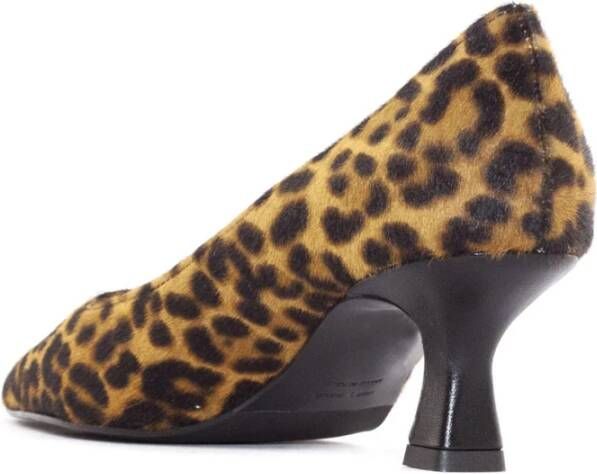 Roberto Festa Luipaardprint Puntige Hakpumps Brown Dames