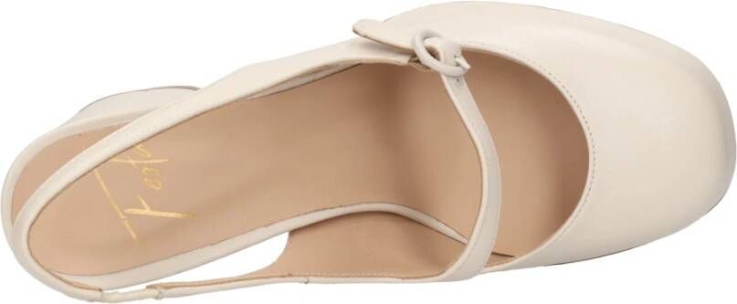 Roberto Festa Milano With Heel Cream Beige Dames