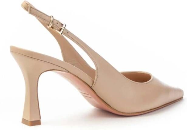 Roberto Festa Nappa Slingback Frans Tacco 70mm Beige Dames