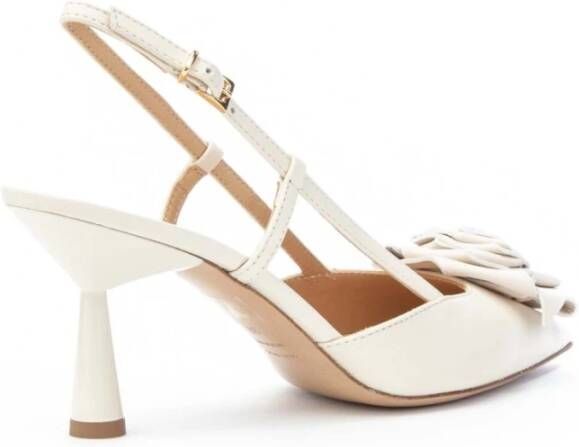 Roberto Festa Nuvola Slingback Fiore Hak 70 White Dames