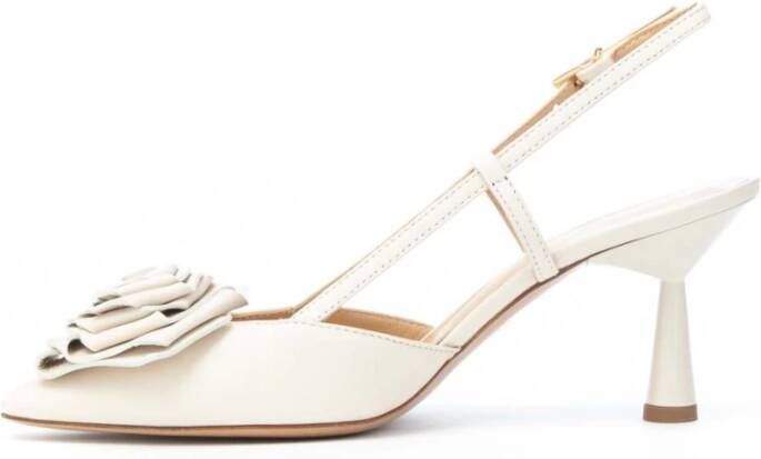 Roberto Festa Nuvola Slingback Fiore Hak 70 White Dames