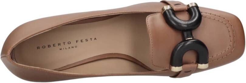 Roberto Festa Platte schoenen Bruin Brown Dames