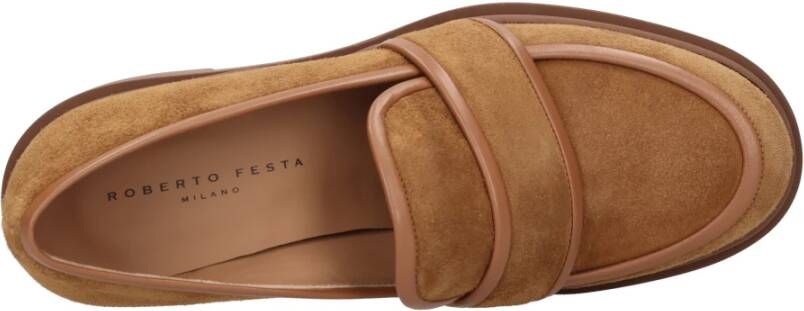 Roberto Festa Platte schoenen Kameel Brown Dames