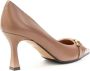 Roberto Festa 70`s Stijl Leren Pumps Beige Dames - Thumbnail 3