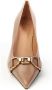 Roberto Festa 70`s Stijl Leren Pumps Beige Dames - Thumbnail 5