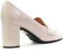 Roberto Festa Bloemenleren Moccasin Hakken Beige Dames - Thumbnail 3