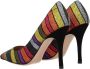 Roberto Festa Multicolor Glitter Hoge Hakken Rood Dames - Thumbnail 4