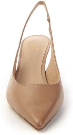 Roberto Festa Elegante puntige slingback sandaal Beige Dames