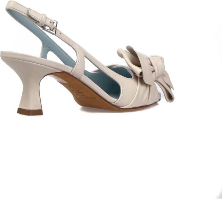 Roberto Festa Severine Slingback Hoge Hak Sandalen Wit Dames