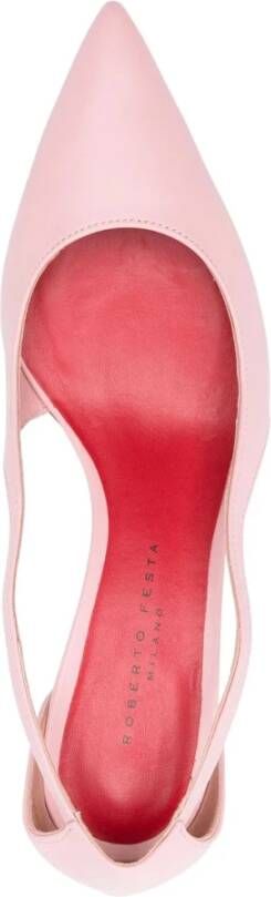 Roberto Festa Roze Coralie Leren Pumps met Hak Pink Dames