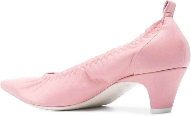 Roberto Festa Roze Leren Iris Pumps 50mm Hak Pink Dames