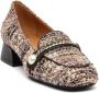 Roberto Festa Roze Tweed Loafer Schoen Multicolor Dames - Thumbnail 2