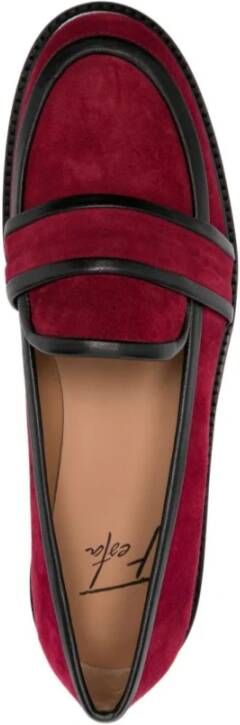 Roberto Festa Suede Loafers Red Dames