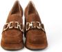 Roberto Festa Verfijnde suède plateau moccasin met uniek accessoire Brown Dames - Thumbnail 5