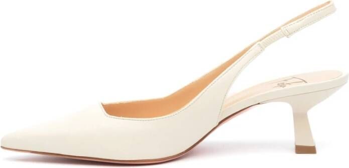 Roberto Festa Witte Leren Slingback Festa Arabel Beige Dames