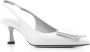 Roberto Festa Witte leren slingback sandalen met applicatie White Dames - Thumbnail 2