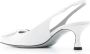 Roberto Festa Witte leren slingback sandalen met applicatie White Dames - Thumbnail 3