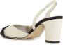 Roberto Festa Witte leren slingback sandalen met franje White Dames - Thumbnail 3