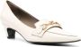 Roberto Festa Witte Leren Strik Detail Pumps White Dames - Thumbnail 2