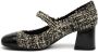 Roberto Festa Zwart-witte tweed pumps Black Dames - Thumbnail 3